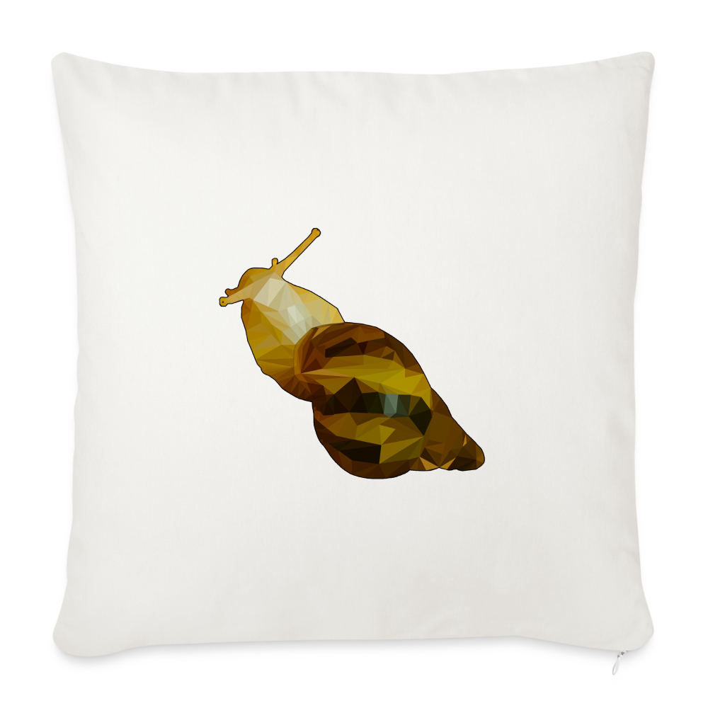 Sofakissen mit Füllung 44 x 44 cm Achatina reticulata Low Poly - Naturweiß