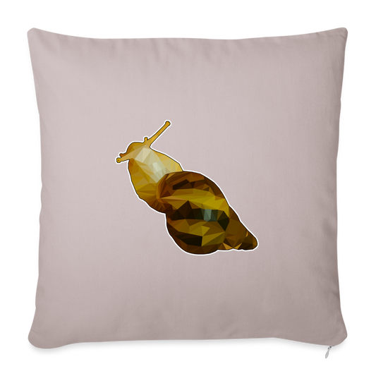Sofakissen mit Füllung 44 x 44 cm Achatina reticulata Low Poly - helles Taupe