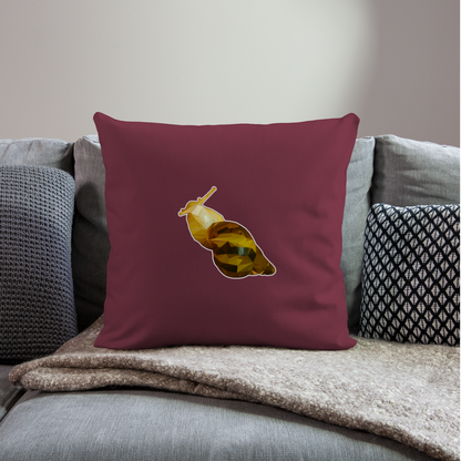 Sofakissen mit Füllung 44 x 44 cm Achatina reticulata Low Poly - Burgunderrot