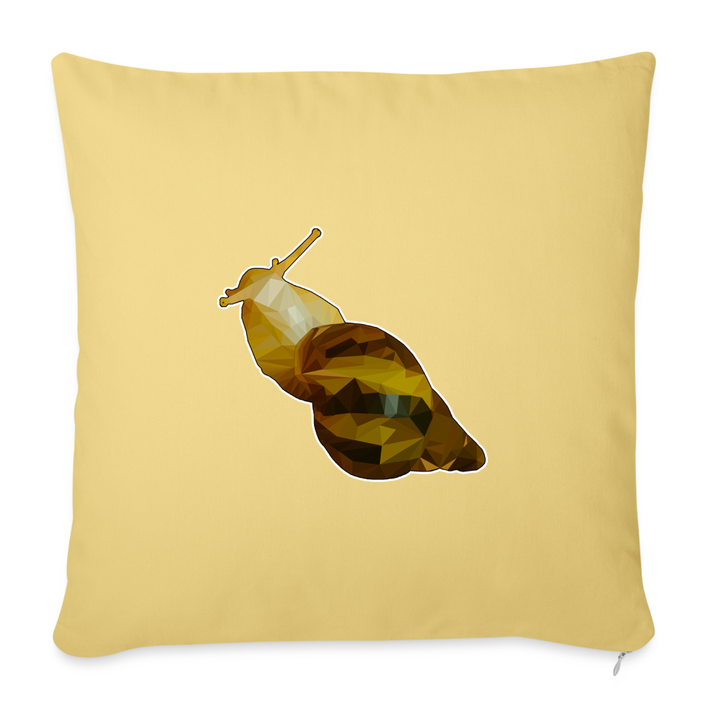 Sofakissen mit Füllung 44 x 44 cm Achatina reticulata Low Poly - Hellgelb