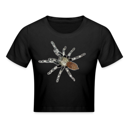 Crop T-Shirt Nhandu chromatus - Schwarz