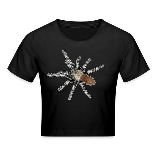 Crop T-Shirt Nhandu chromatus - Schwarz
