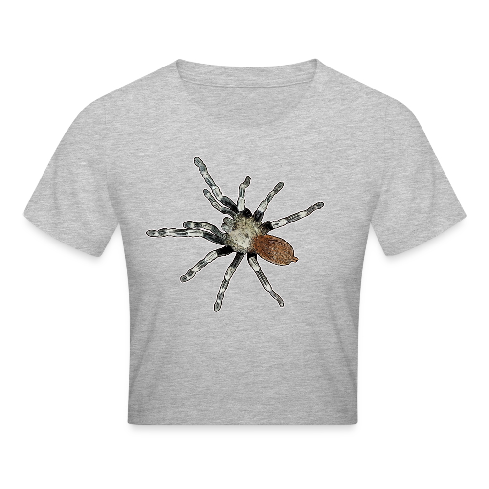 Crop T-Shirt Nhandu chromatus - Grau meliert