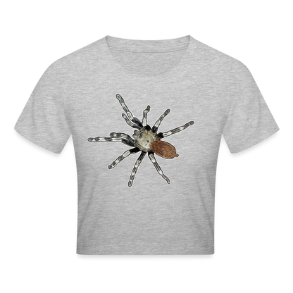 Crop T-Shirt Nhandu chromatus - Grau meliert