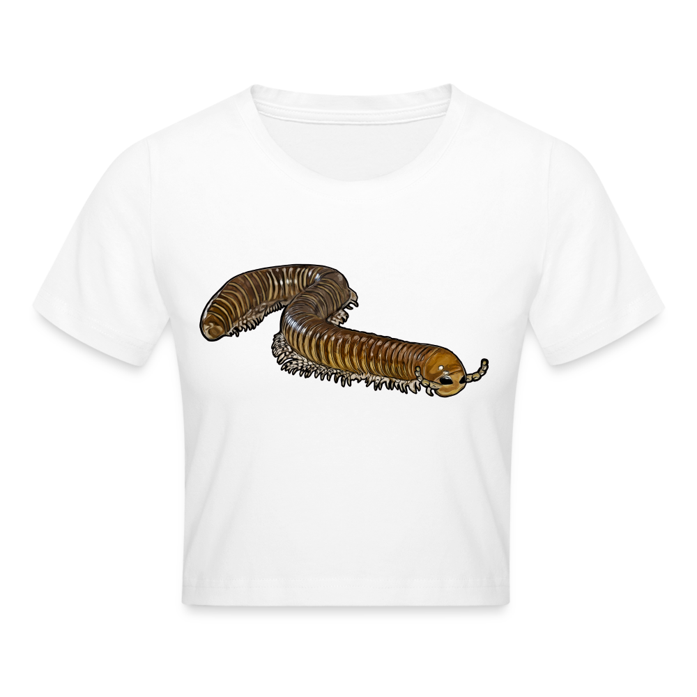 Crop T-Shirt Telodeinopus aoutii - weiß