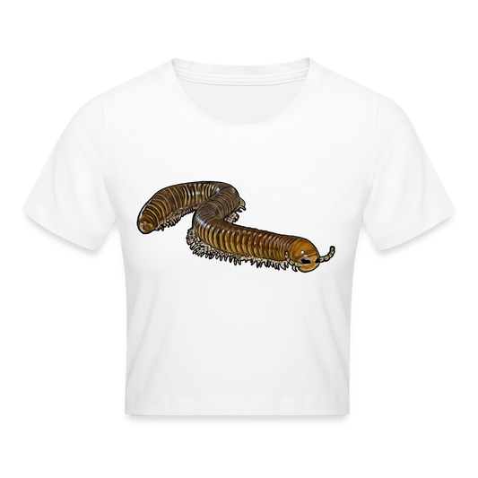 Crop T-Shirt Telodeinopus aoutii - weiß