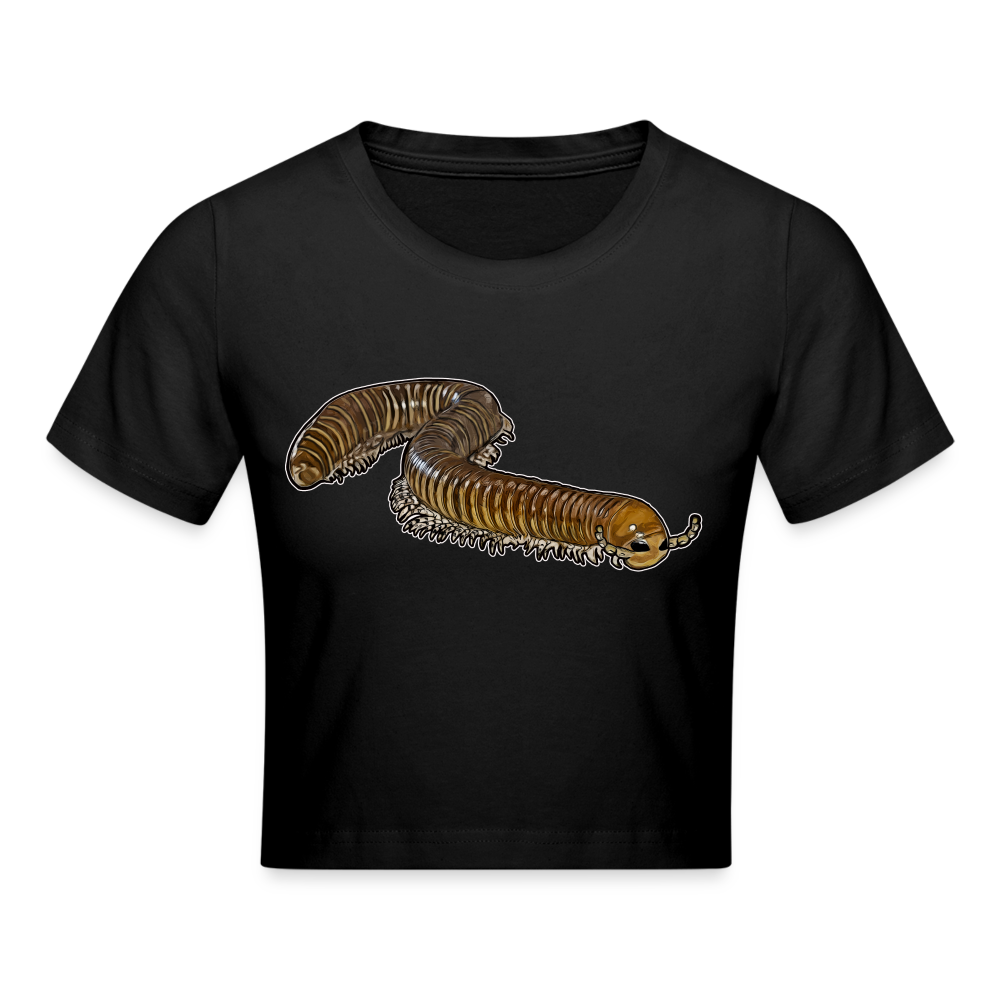 Crop T-Shirt Telodeinopus aoutii - Schwarz