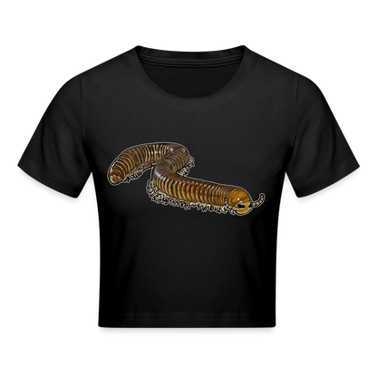 Crop T-Shirt Telodeinopus aoutii - Schwarz