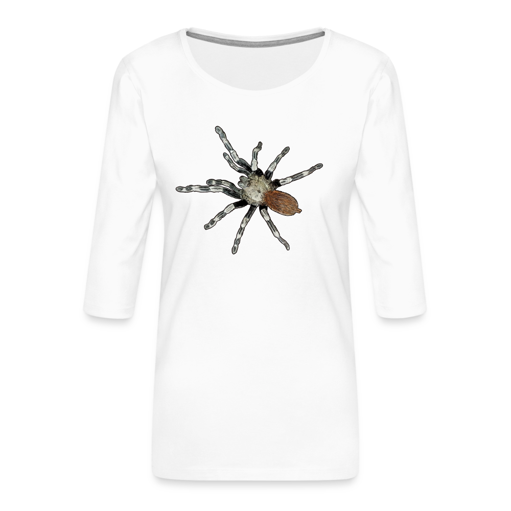 Frauen 3/4-Arm Shirt Nhandu chromatus - weiß