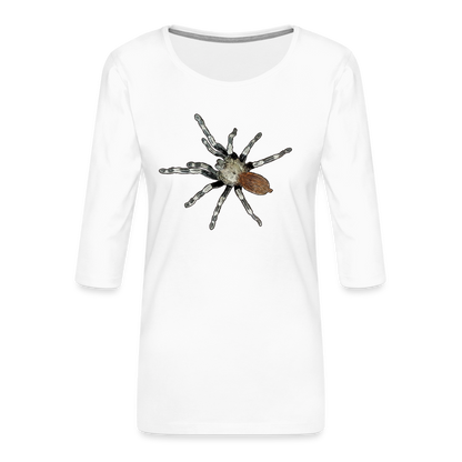 Frauen 3/4-Arm Shirt Nhandu chromatus - weiß