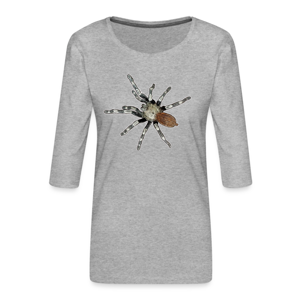 Frauen 3/4-Arm Shirt Nhandu chromatus - Grau meliert
