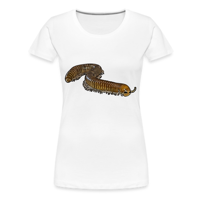 Frauen Basic T-Shirt Telodeinopus aoutii - weiß
