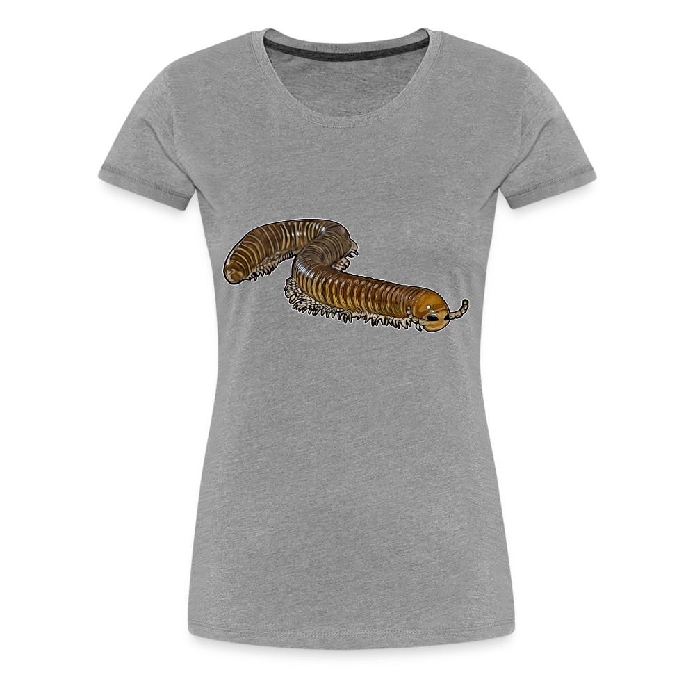 Frauen Basic T-Shirt Telodeinopus aoutii - Grau meliert