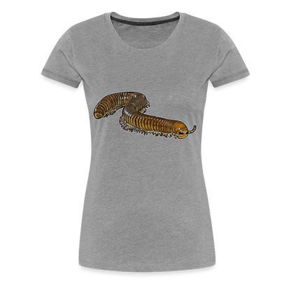 Frauen Basic T-Shirt Telodeinopus aoutii - Grau meliert