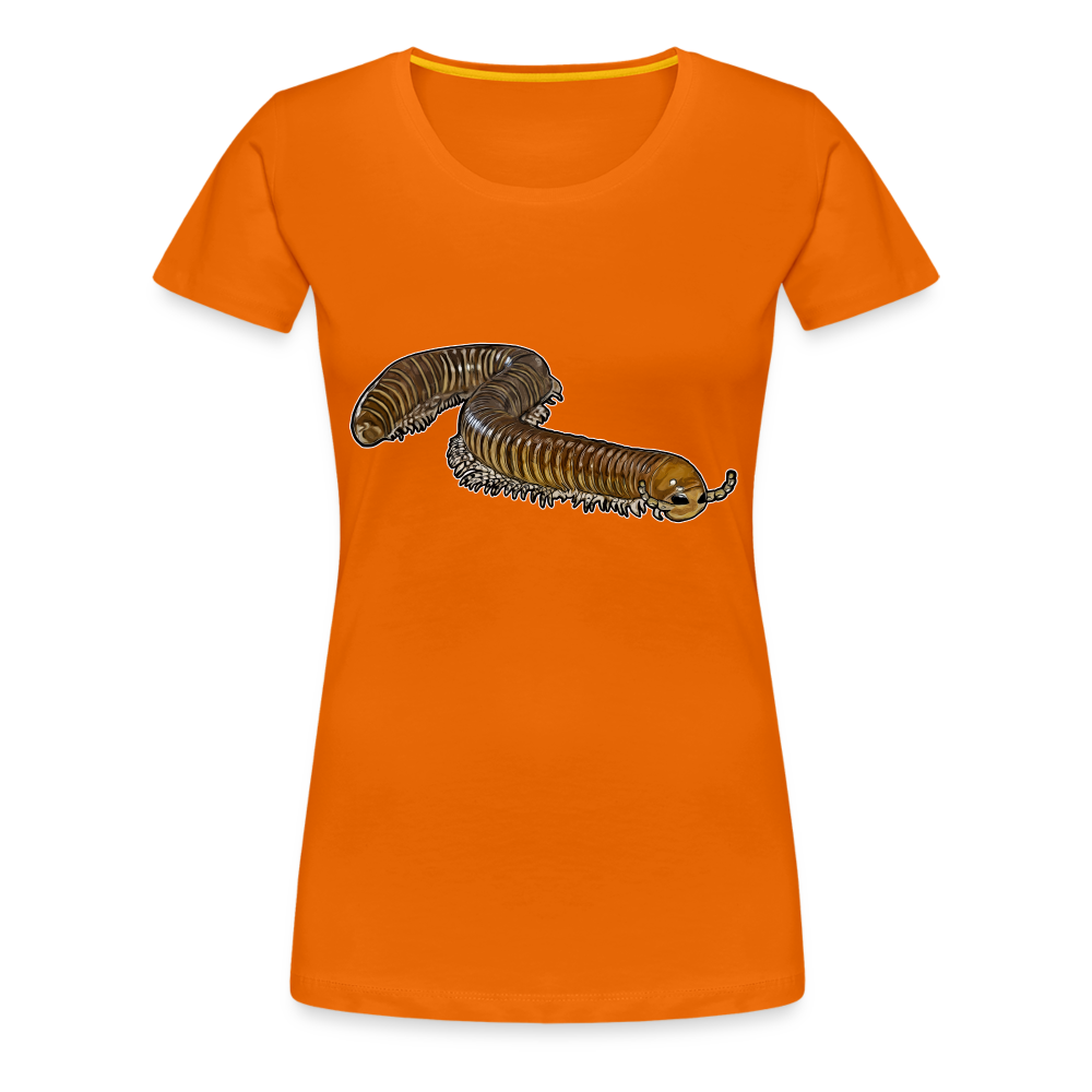 Frauen Basic T-Shirt Telodeinopus aoutii - Orange