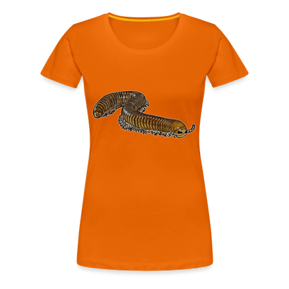 Frauen Basic T-Shirt Telodeinopus aoutii - Orange