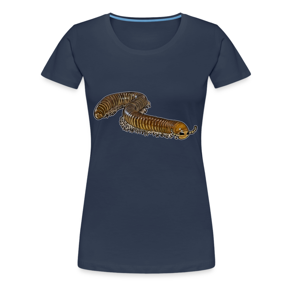 Frauen Basic T-Shirt Telodeinopus aoutii - Navy
