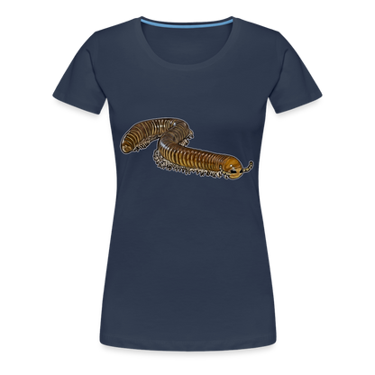 Frauen Basic T-Shirt Telodeinopus aoutii - Navy
