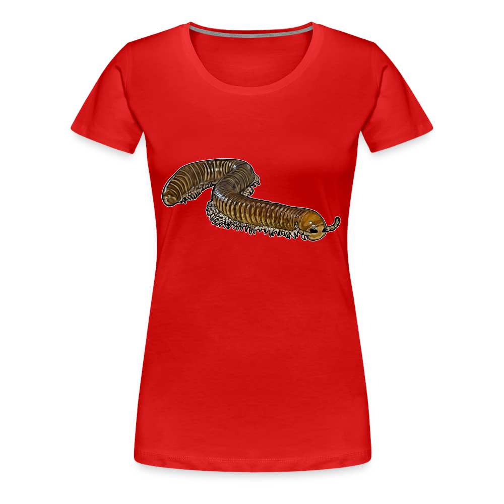 Frauen Basic T-Shirt Telodeinopus aoutii - Rot