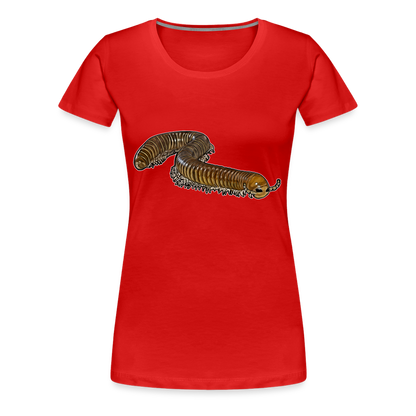 Frauen Basic T-Shirt Telodeinopus aoutii - Rot