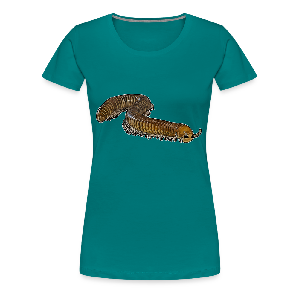 Frauen Basic T-Shirt Telodeinopus aoutii - Divablau