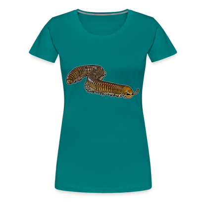 Frauen Basic T-Shirt Telodeinopus aoutii - Divablau