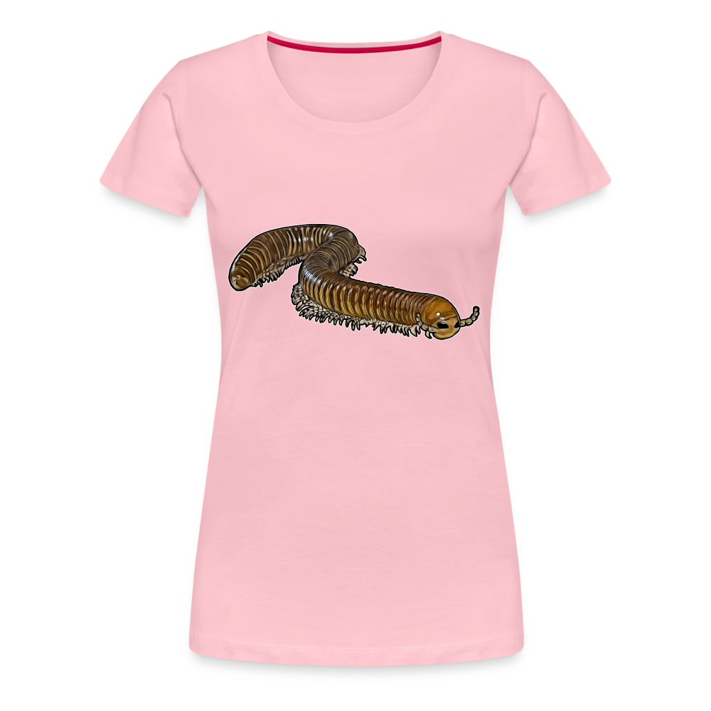 Frauen Basic T-Shirt Telodeinopus aoutii - Hellrosa