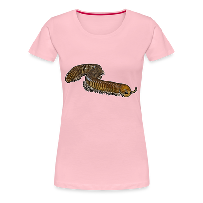 Frauen Basic T-Shirt Telodeinopus aoutii - Hellrosa