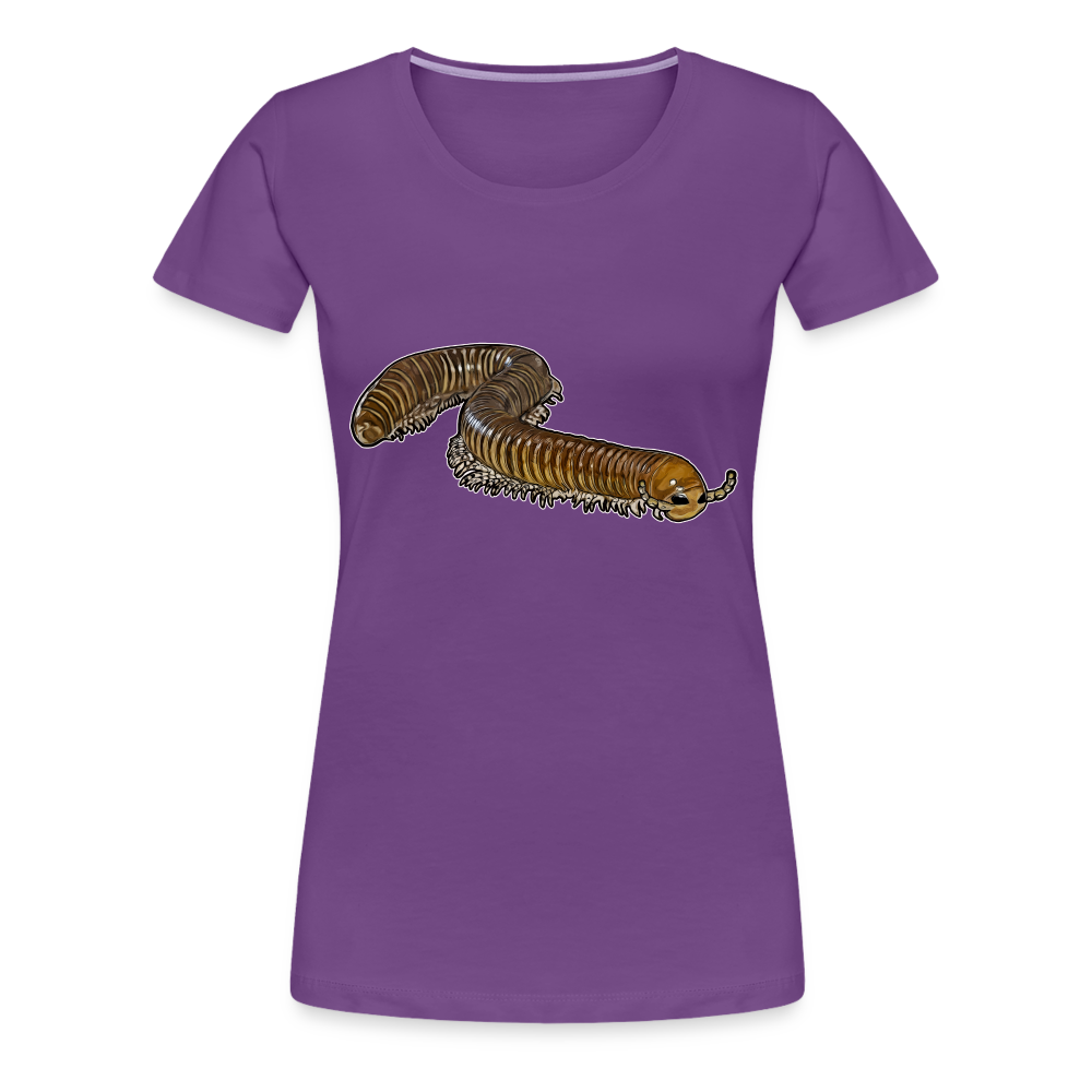 Frauen Basic T-Shirt Telodeinopus aoutii - Lila