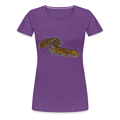 Frauen Basic T-Shirt Telodeinopus aoutii - Lila