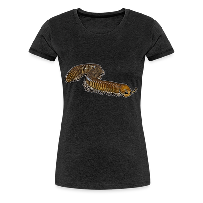 Frauen Basic T-Shirt Telodeinopus aoutii - Anthrazit