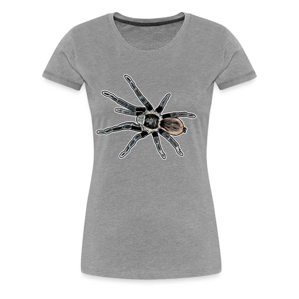 Frauen Basic T-Shirt Tliltocatl vagans - Grau meliert