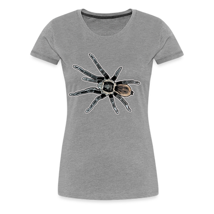 Frauen Basic T-Shirt Tliltocatl vagans - Grau meliert