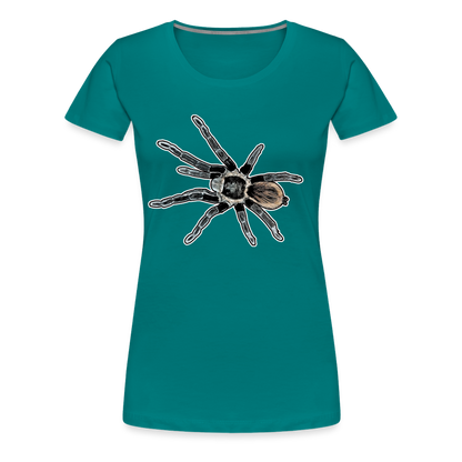 Frauen Basic T-Shirt Tliltocatl vagans - Divablau