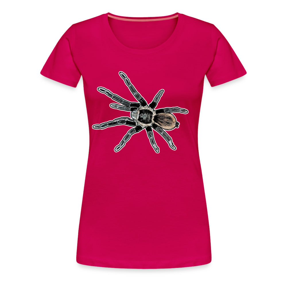 Frauen Basic T-Shirt Tliltocatl vagans - dunkles Pink