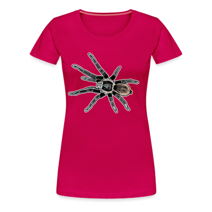 Frauen Basic T-Shirt Tliltocatl vagans - dunkles Pink
