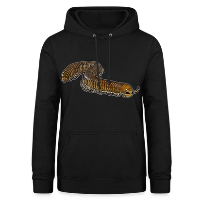 Frauen Freizeit-Hoodie Telodeinopus aoutii - Schwarz