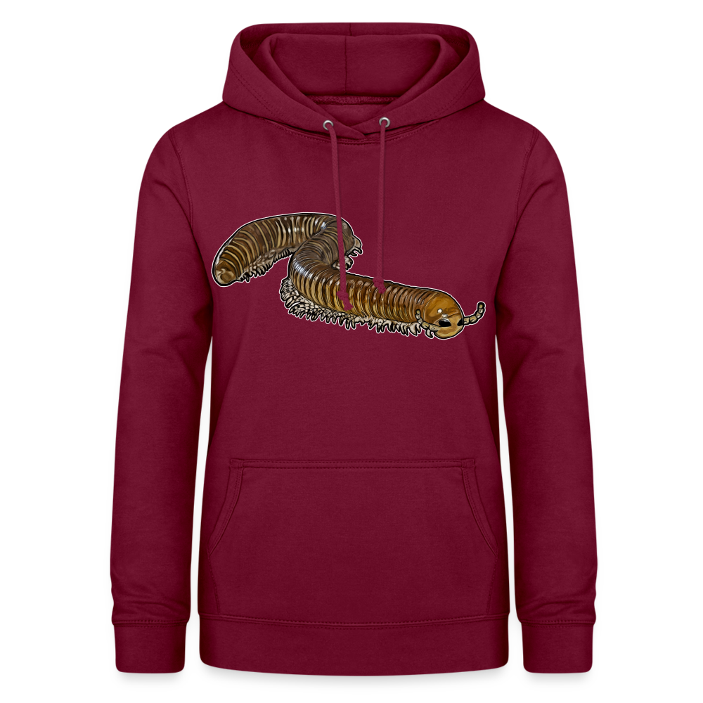 Frauen Freizeit-Hoodie Telodeinopus aoutii - Bordeaux