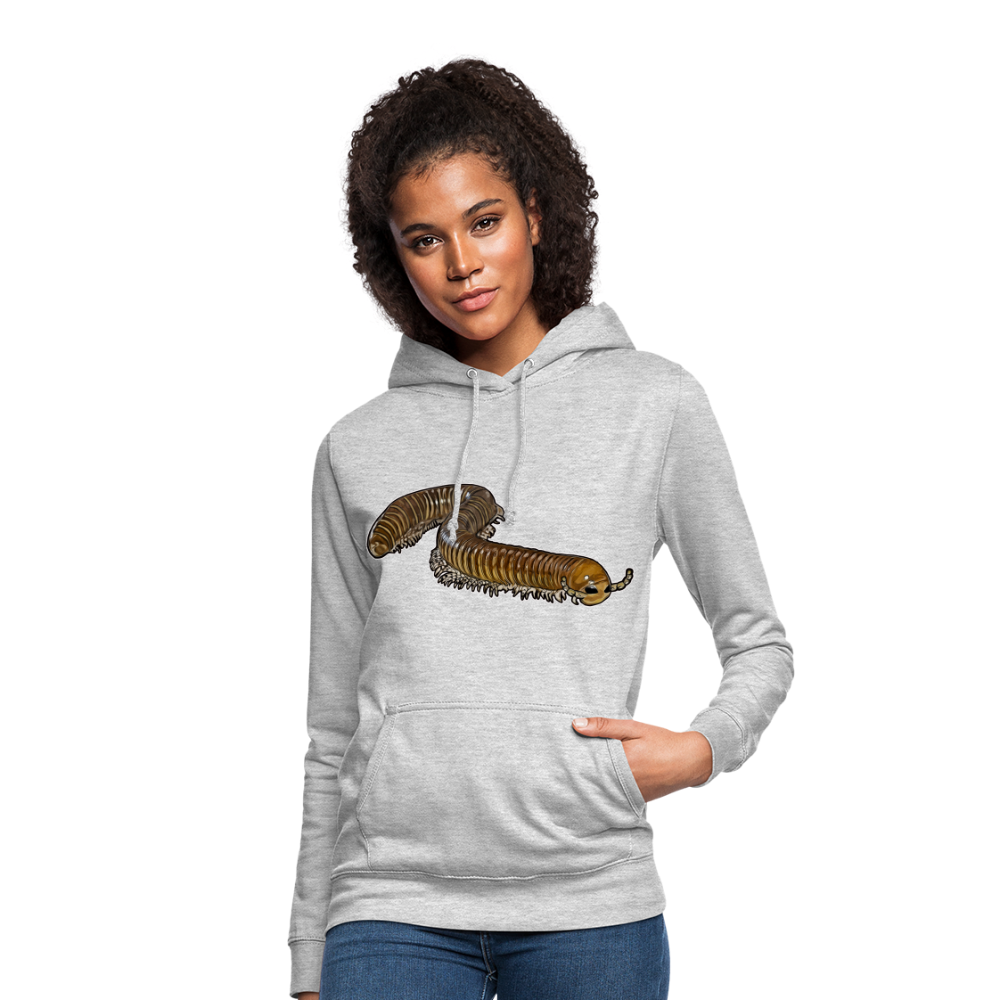 Frauen Freizeit-Hoodie Telodeinopus aoutii - Hellgrau meliert