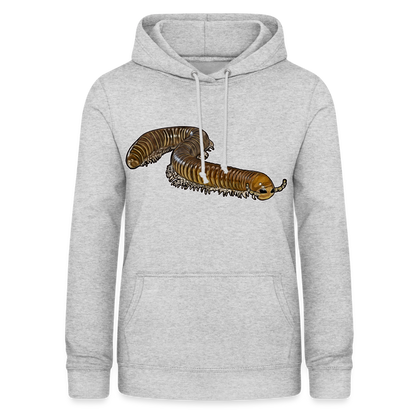 Frauen Freizeit-Hoodie Telodeinopus aoutii - Hellgrau meliert