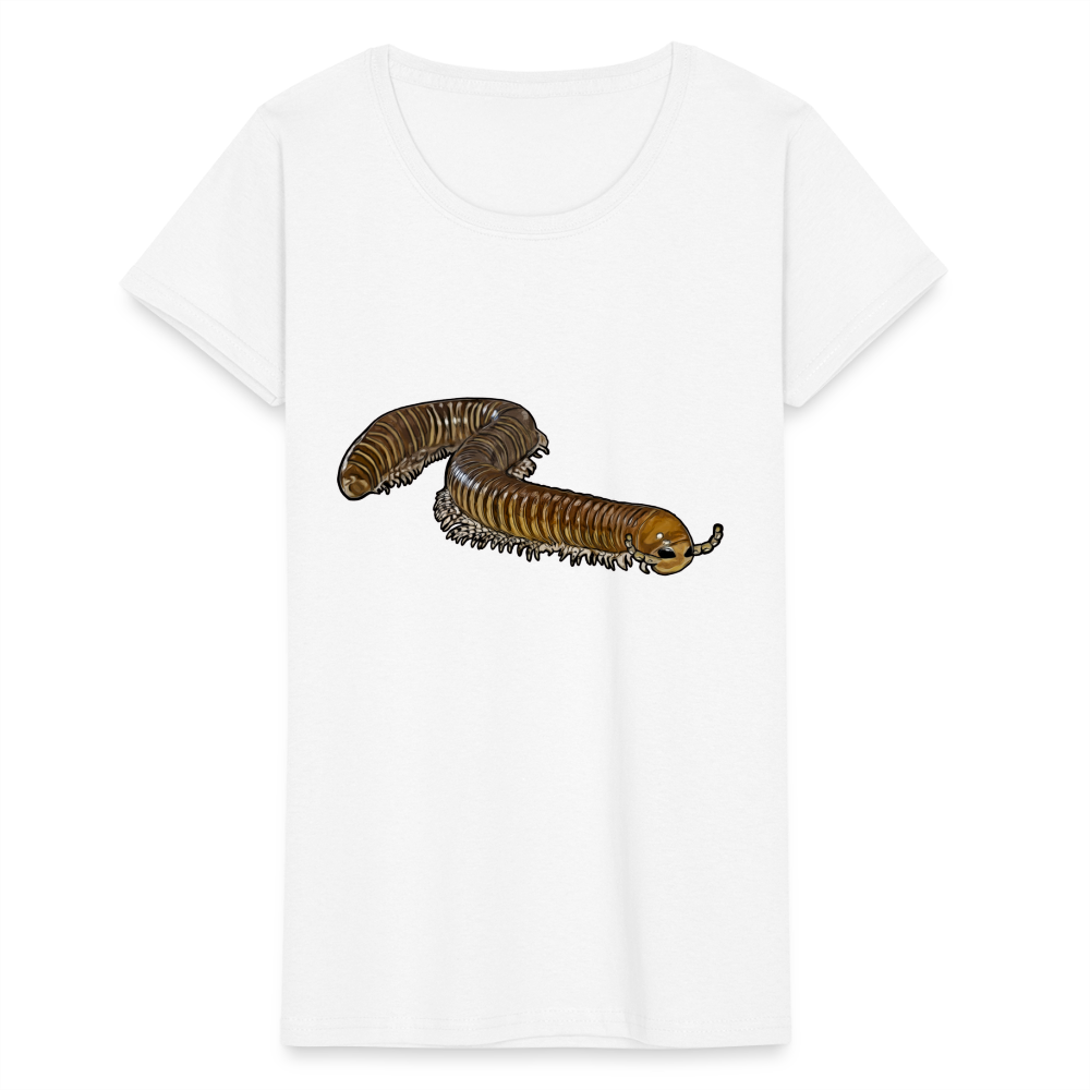 Frauen Fruit of the Loom T-Shirt Telodeinopus aoutii - weiß