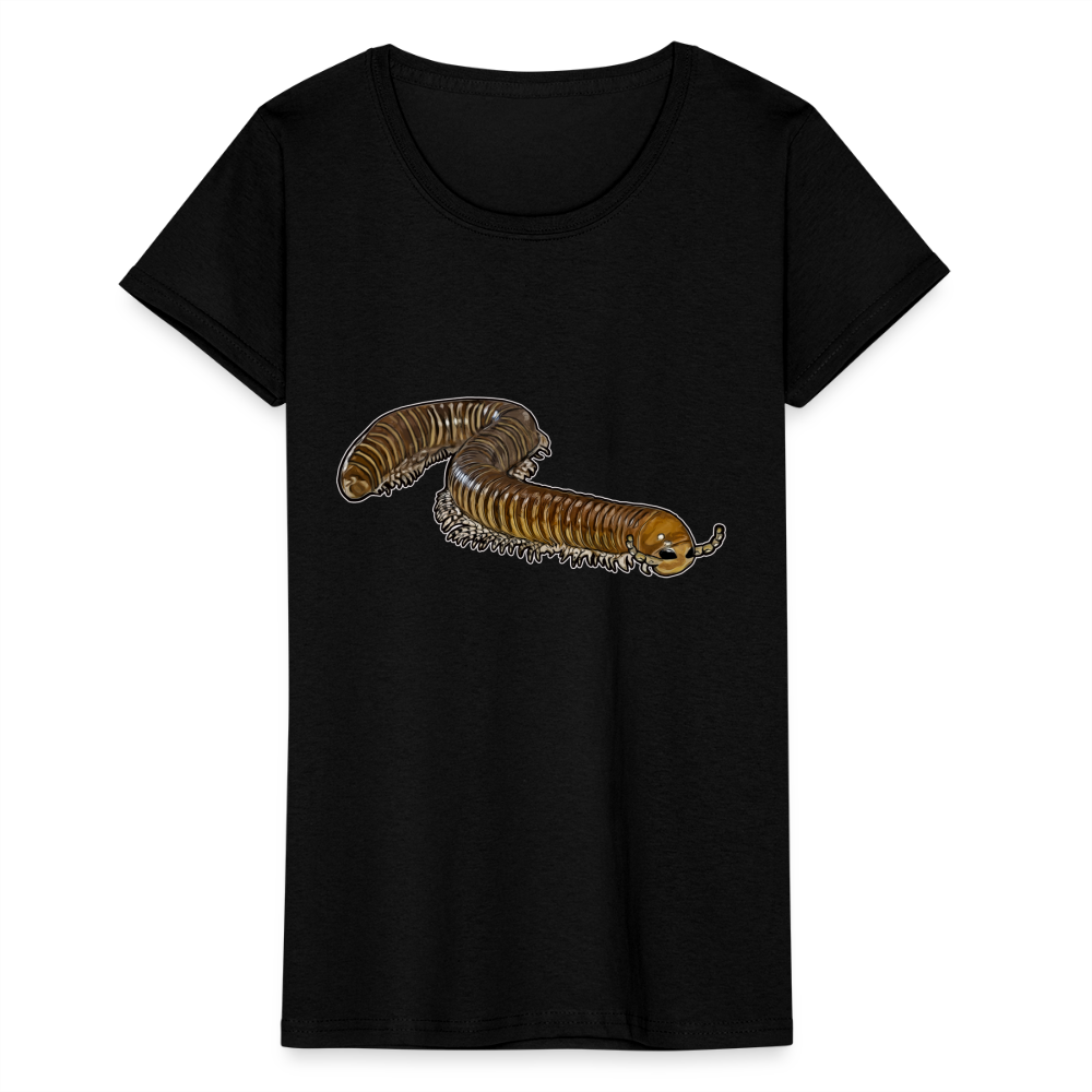 Frauen Fruit of the Loom T-Shirt Telodeinopus aoutii - Schwarz