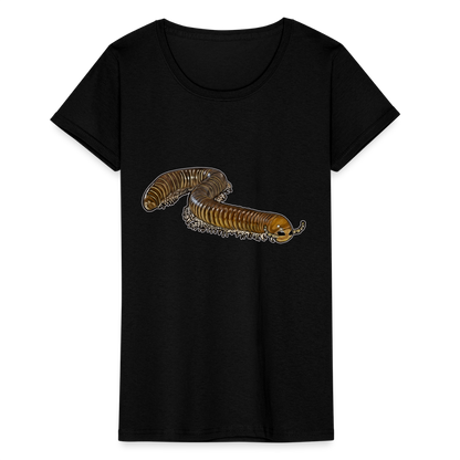 Frauen Fruit of the Loom T-Shirt Telodeinopus aoutii - Schwarz