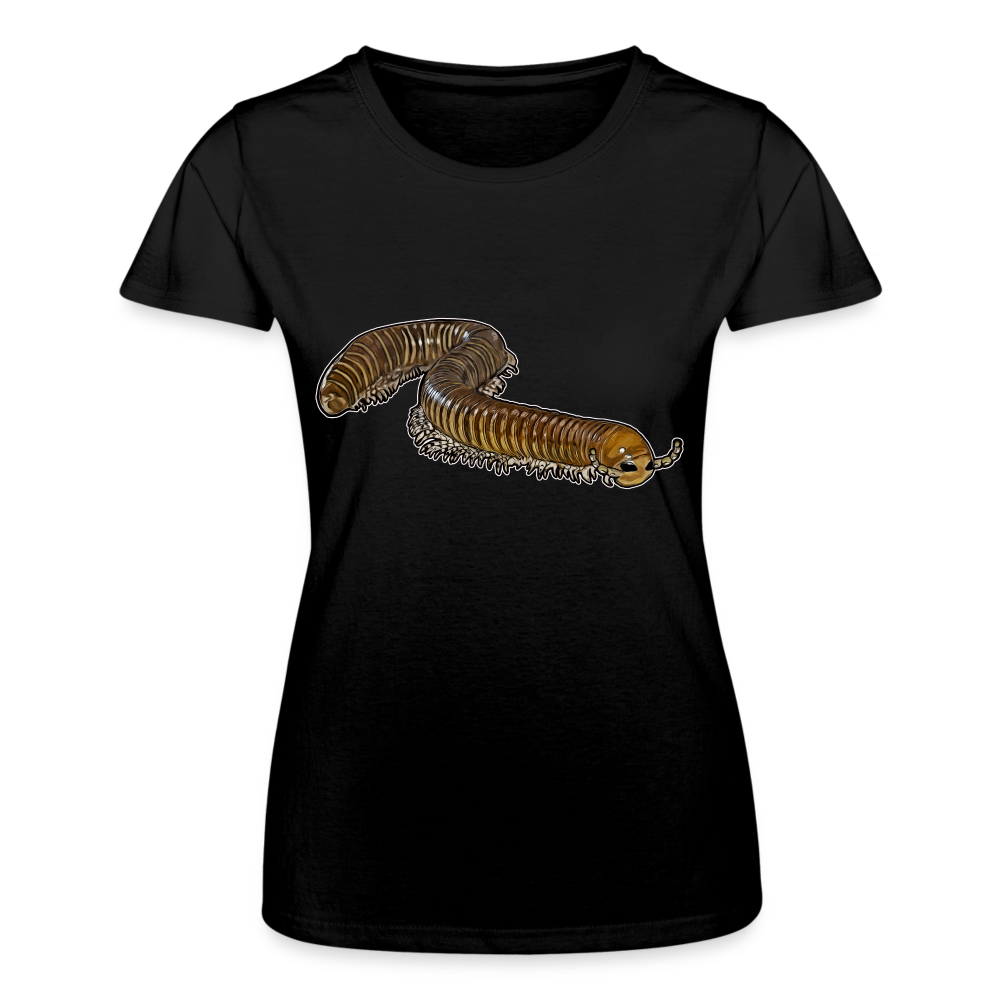 Frauen Fruit of the Loom T-Shirt Telodeinopus aoutii - Schwarz