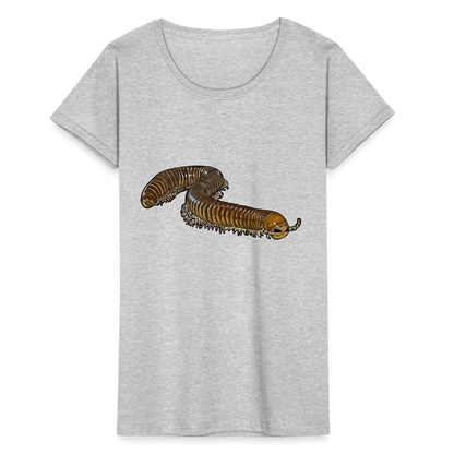 Frauen Fruit of the Loom T-Shirt Telodeinopus aoutii - Grau meliert