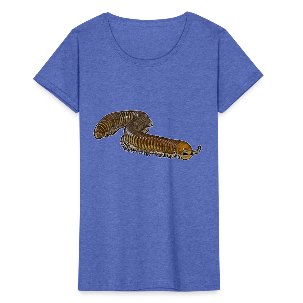 Frauen Fruit of the Loom T-Shirt Telodeinopus aoutii - Blau meliert