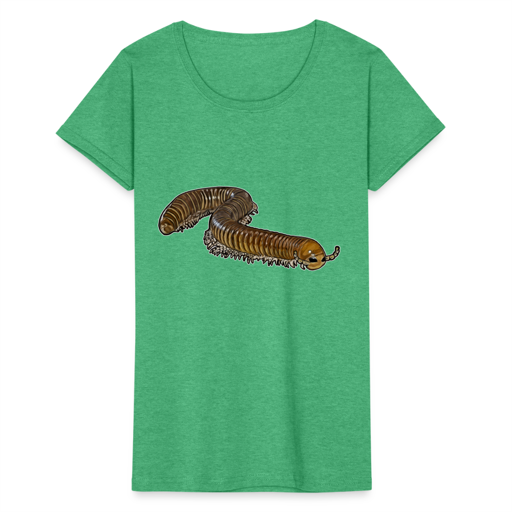 Frauen Fruit of the Loom T-Shirt Telodeinopus aoutii - Grün meliert