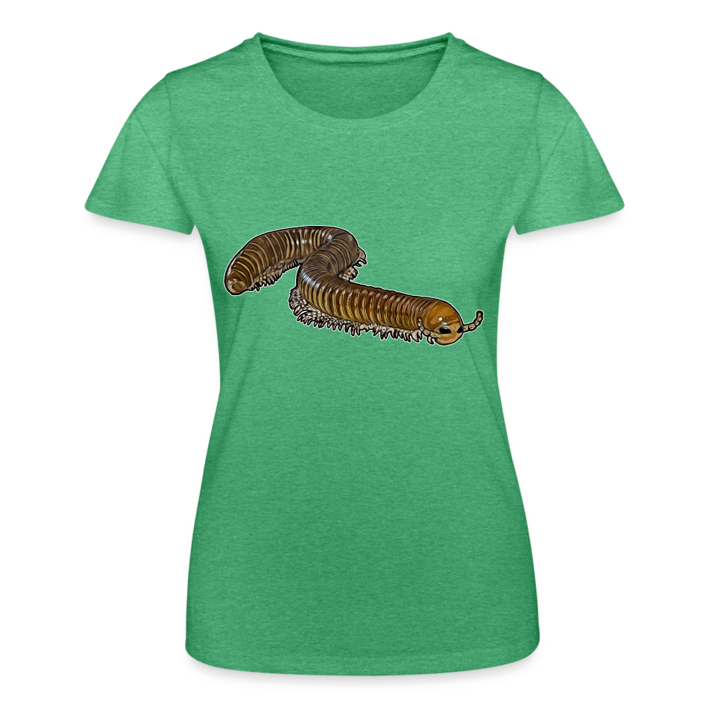 Frauen Fruit of the Loom T-Shirt Telodeinopus aoutii - Grün meliert