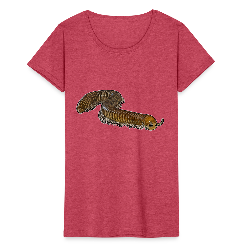 Frauen Fruit of the Loom T-Shirt Telodeinopus aoutii - Rot meliert