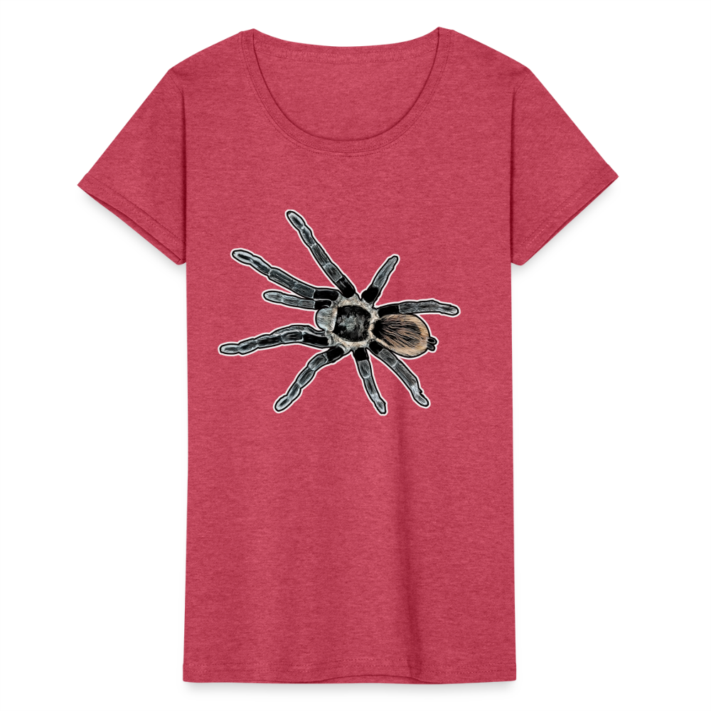Frauen Fruit of the Loom T-Shirt Tliltocatl vagans - Rot meliert